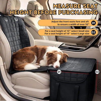 Extensor asiento trasero 2en1 para perros cubierta impermeable