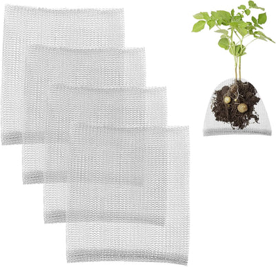 Protector raíces plantas alambre anti-tuzas 5pzas acero inox