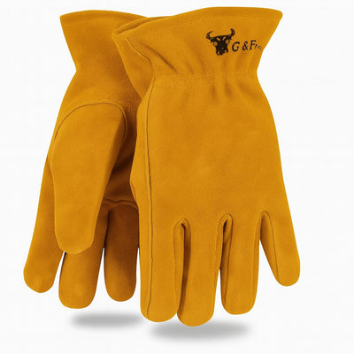 Guantes jardinería cuero genuino para niños 4-6 años