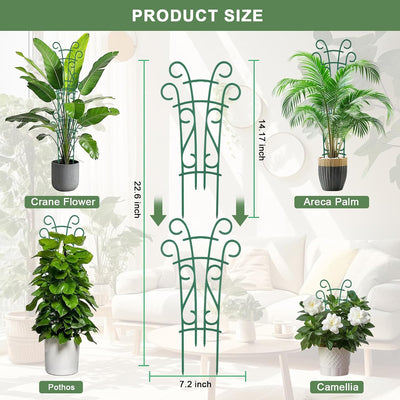 Enrejado para plantas trepadoras interior y exterior 6 Pzas