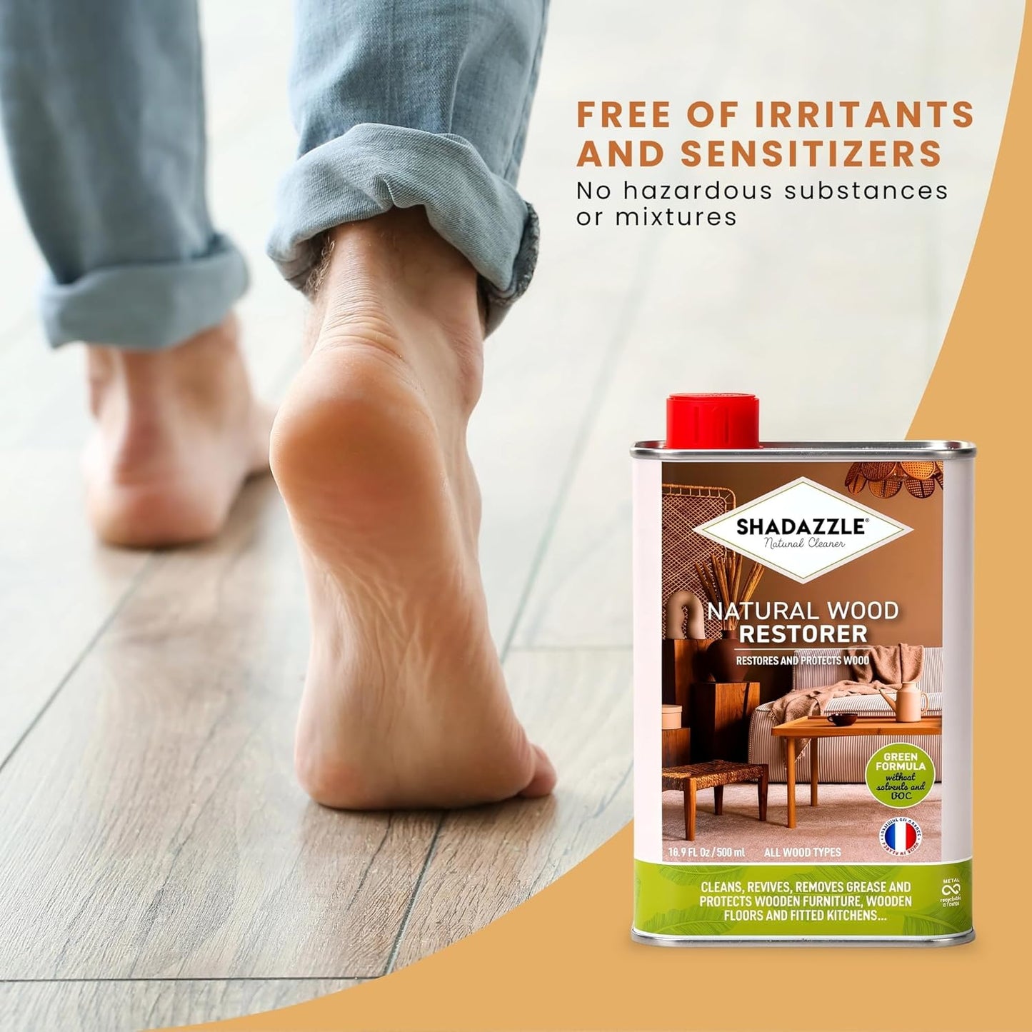 Restaurador madera ecológico para muebles y suelos 16.9oz