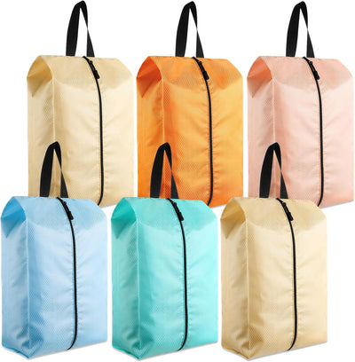6 Bolsas Zapatos Cremallera Organizador Viaje Multicolor