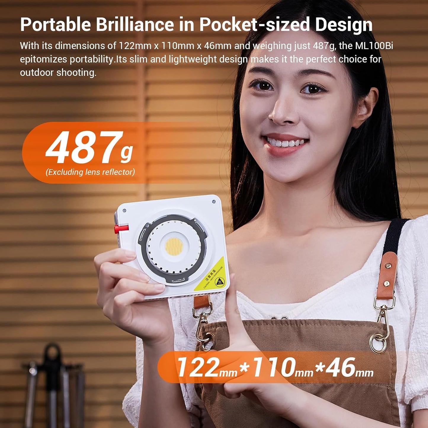 Luz LED portátil bicolor 2800-6500K