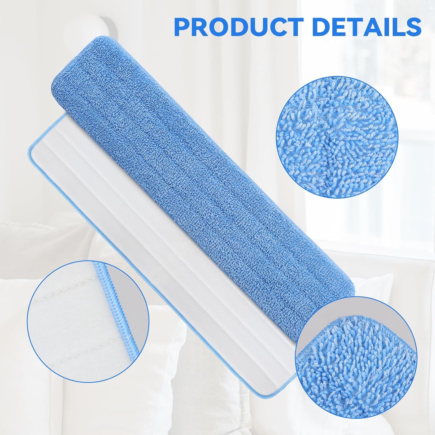 Almohadilla microfibra 36pulg set 6 reutilizable