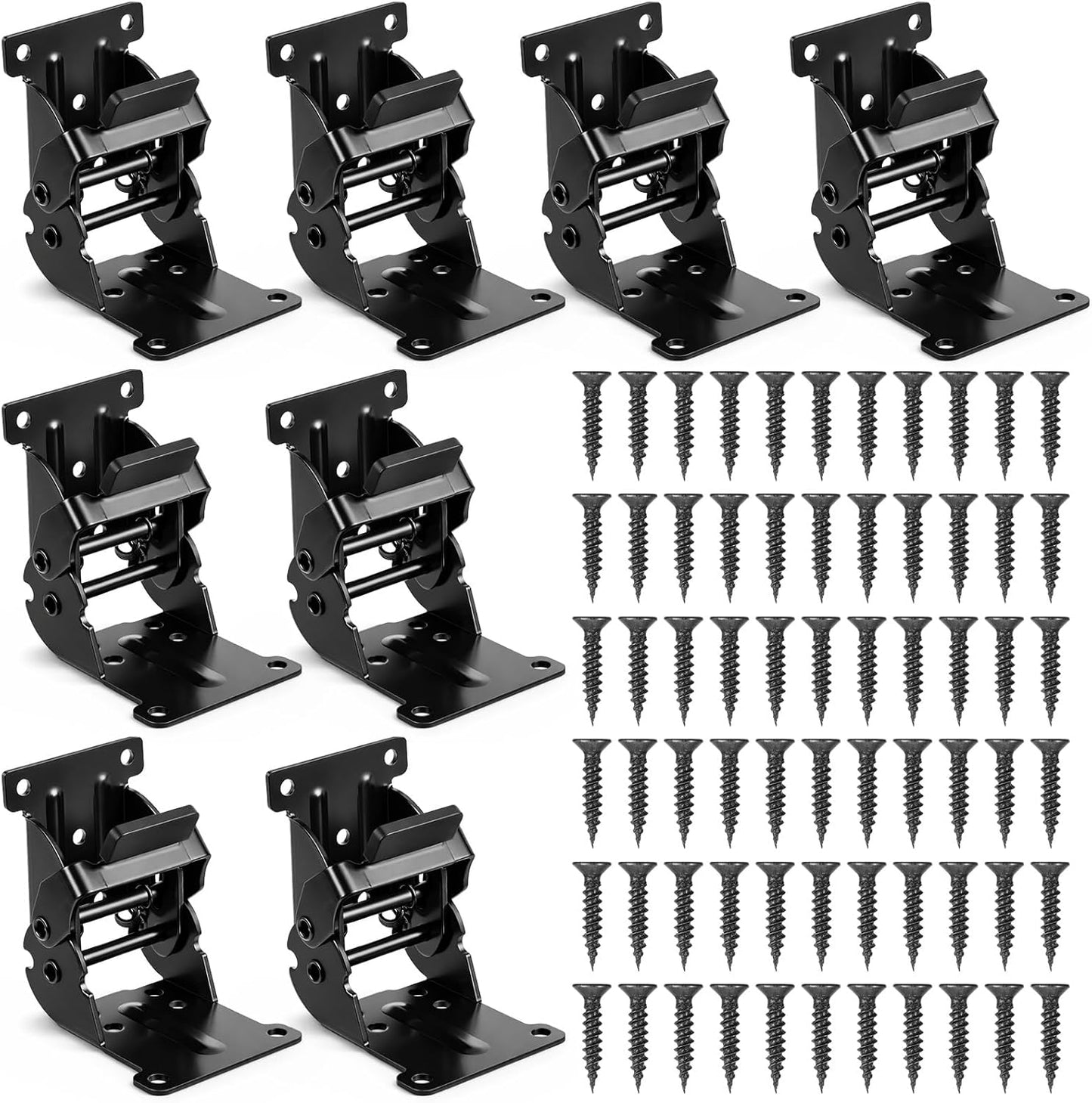 8 Bisagras Bloqueo Soporte Mesa Plegable 90 Grados
