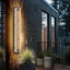 Luz exterior porche LED impermeable soporte pared bronce