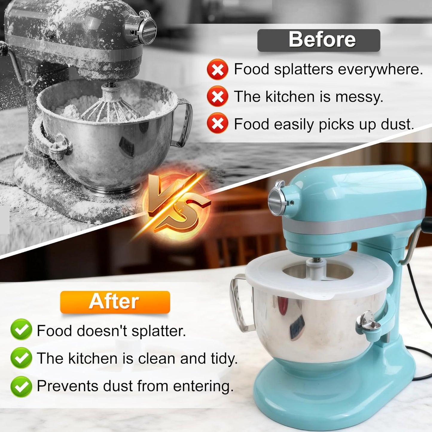 Cubierta silicona tazón comp KitchenAid 6qt