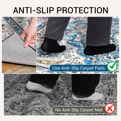 Almohadilla antideslizante para suelos madera dura 3x5ft ecológica
