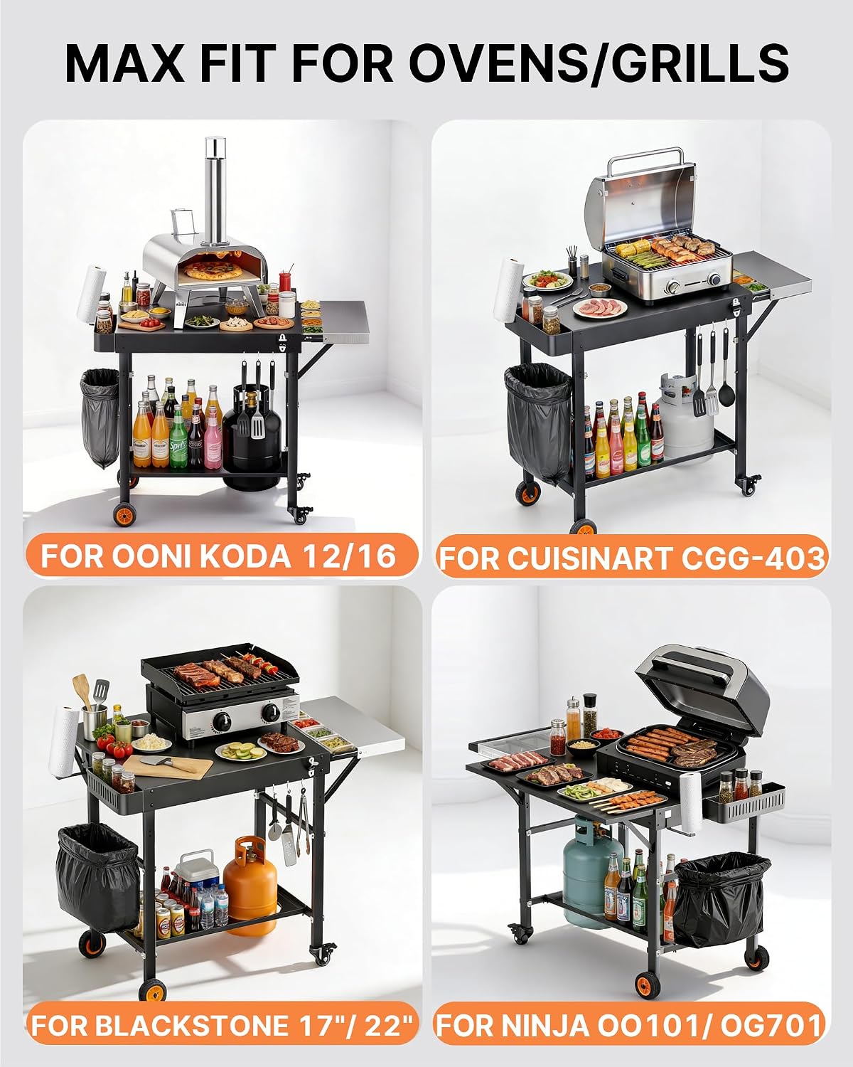 Mesa horno pizza portátil para barbacoa Ninja Woodfire