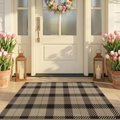 Tapete puerta delantera 27.5x43pulg antideslizante lavable