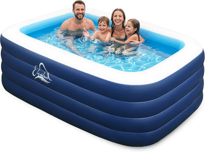 Piscina inflable 99x60x28pulg 4 cámaras para niños