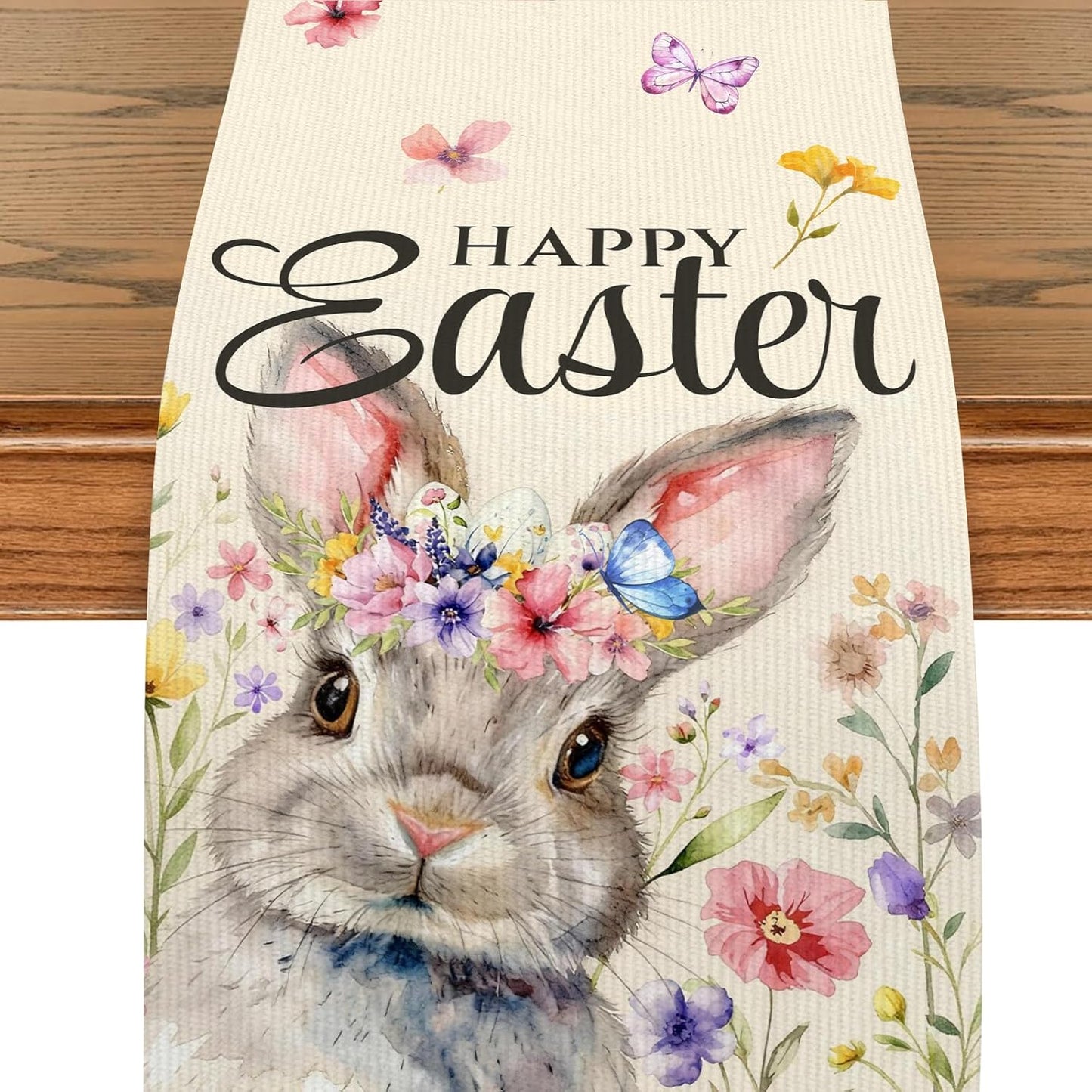 Camino de mesa de Pascua para hogar y comedor 13x72