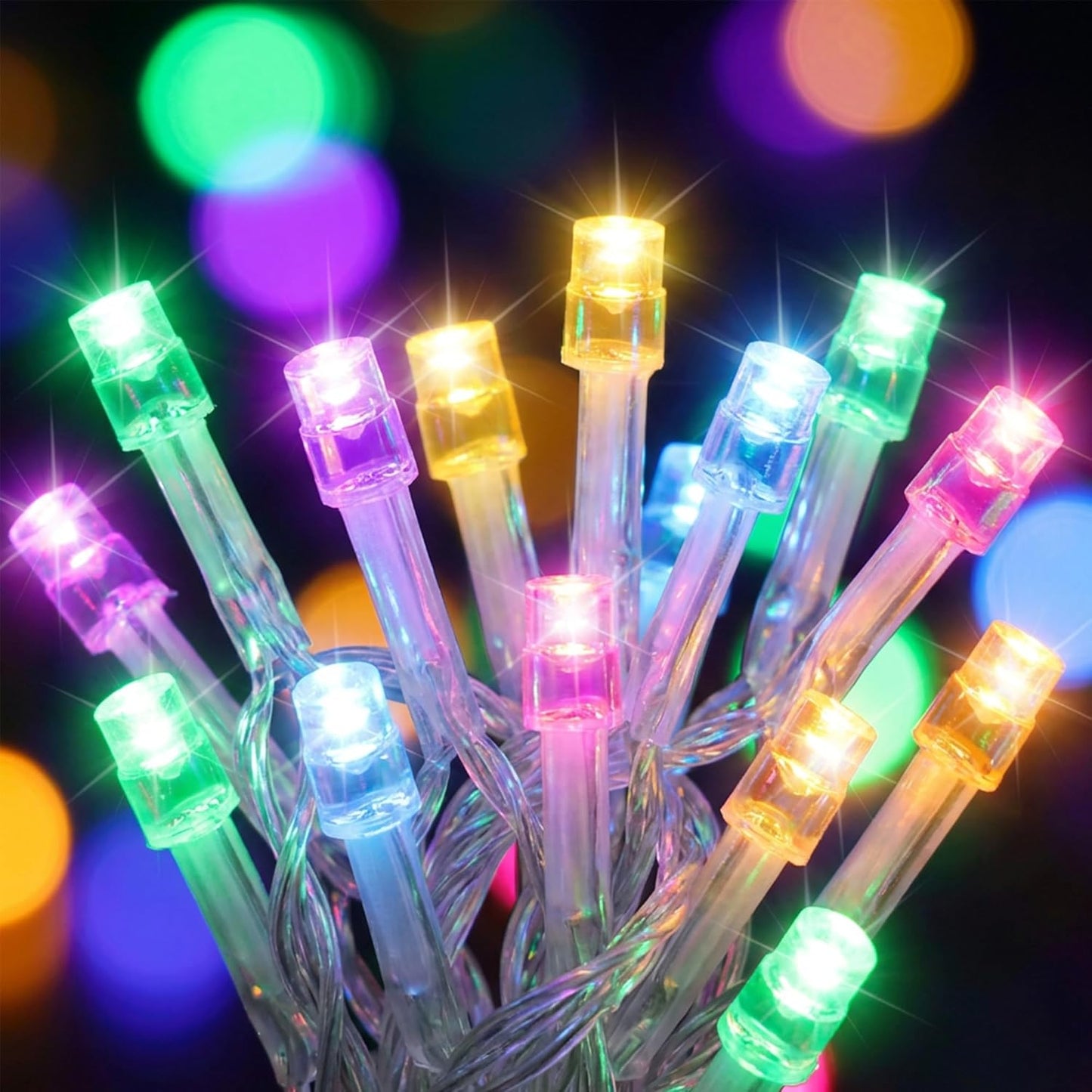 Guirnalda LED Pascua 30 luces 11.5pulg pastel impermeable