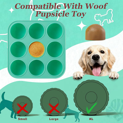 Molde silicona perros 9 cavidades con tapa