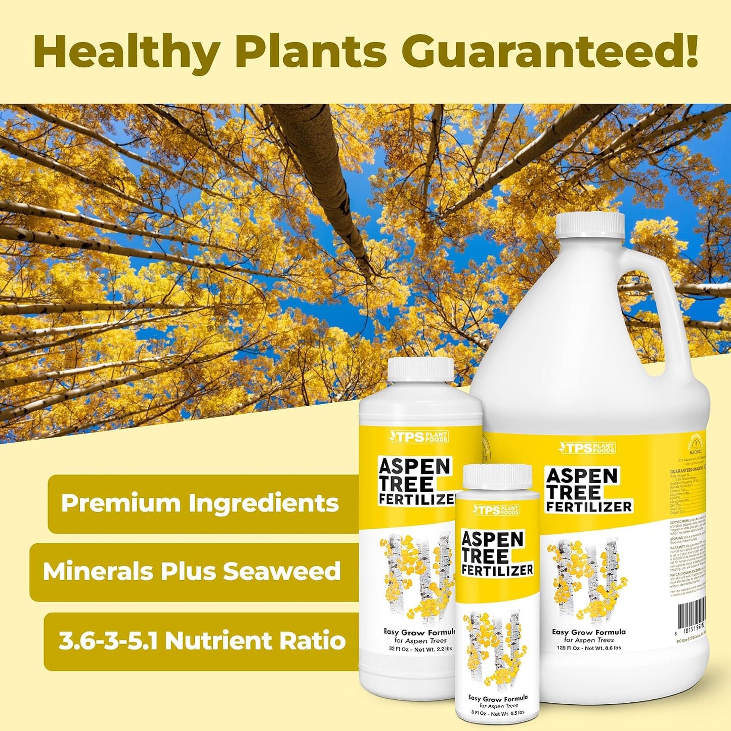 Fertilizante líquido para álamo temblón 8oz