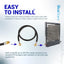 Conjunto conector manguera propano 3/8 pulg 3 pies para parrilla