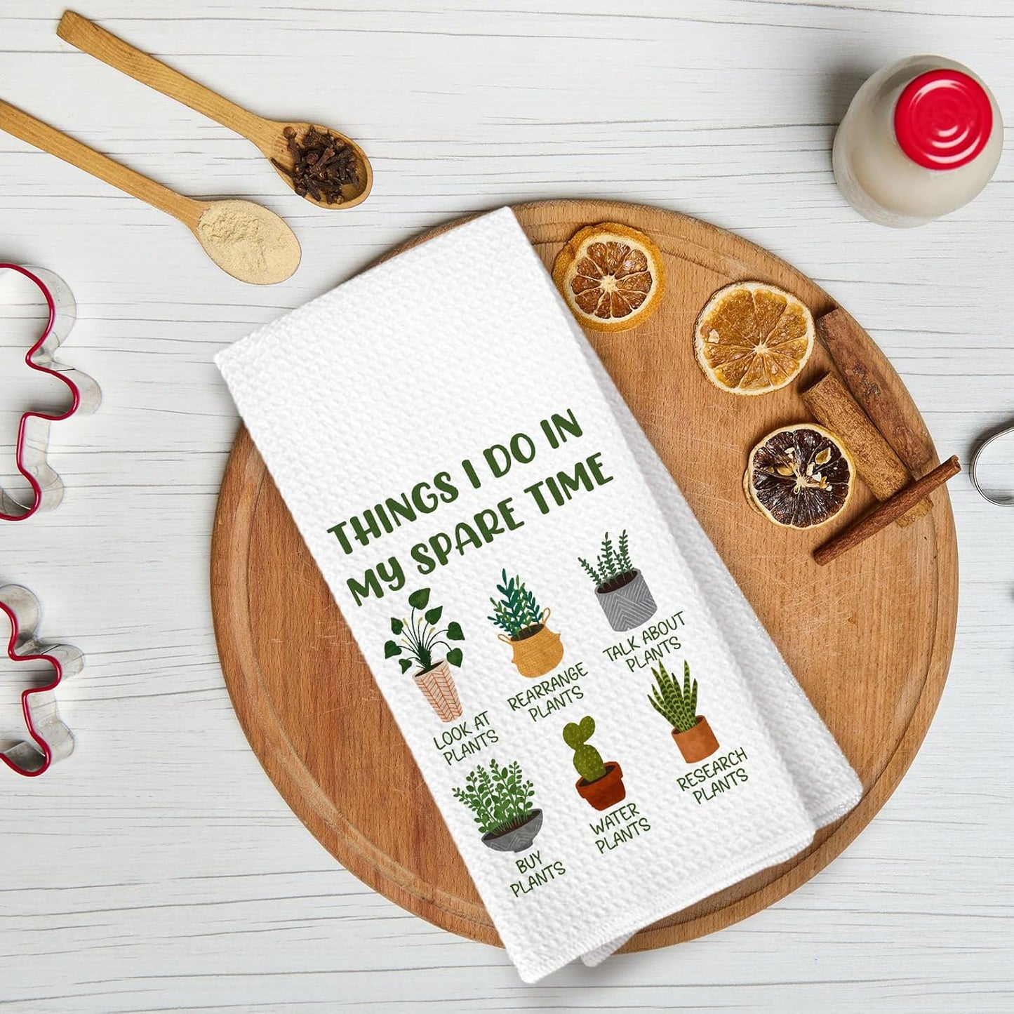 Toalla de cocina para amantes de las plantas y baño