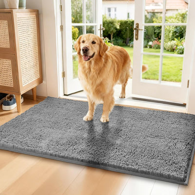 Felpudo antipolvo para perros 152x91cm lavable antideslizante