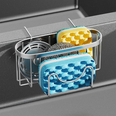 Soporte de esponja para fregadero cocina organizador colgante a prueba de oxido