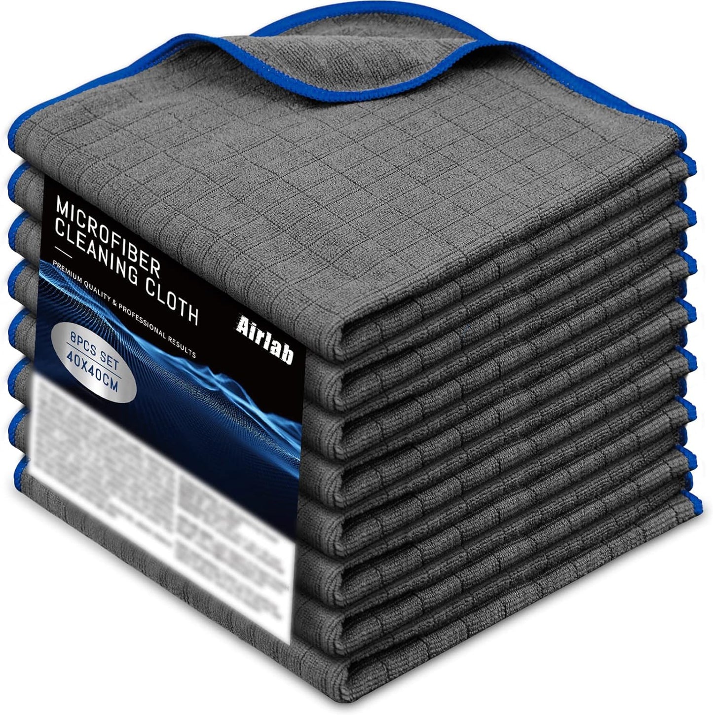 Toallas microfibra para auto y hogar 16x16 8 Pzas