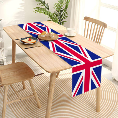 Camino de mesa Union Jack británico decoración patriótica