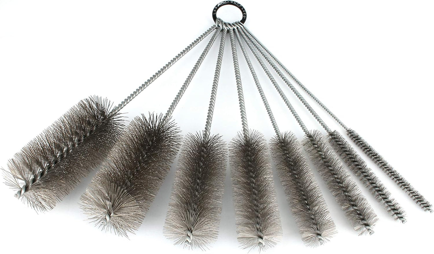 Set 8 Pzas Cepillos Tubos 12pulg Acero Inox