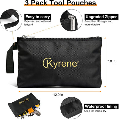 Pack 3 Bolsas Herramientas Cremallera Organizador Multiusos