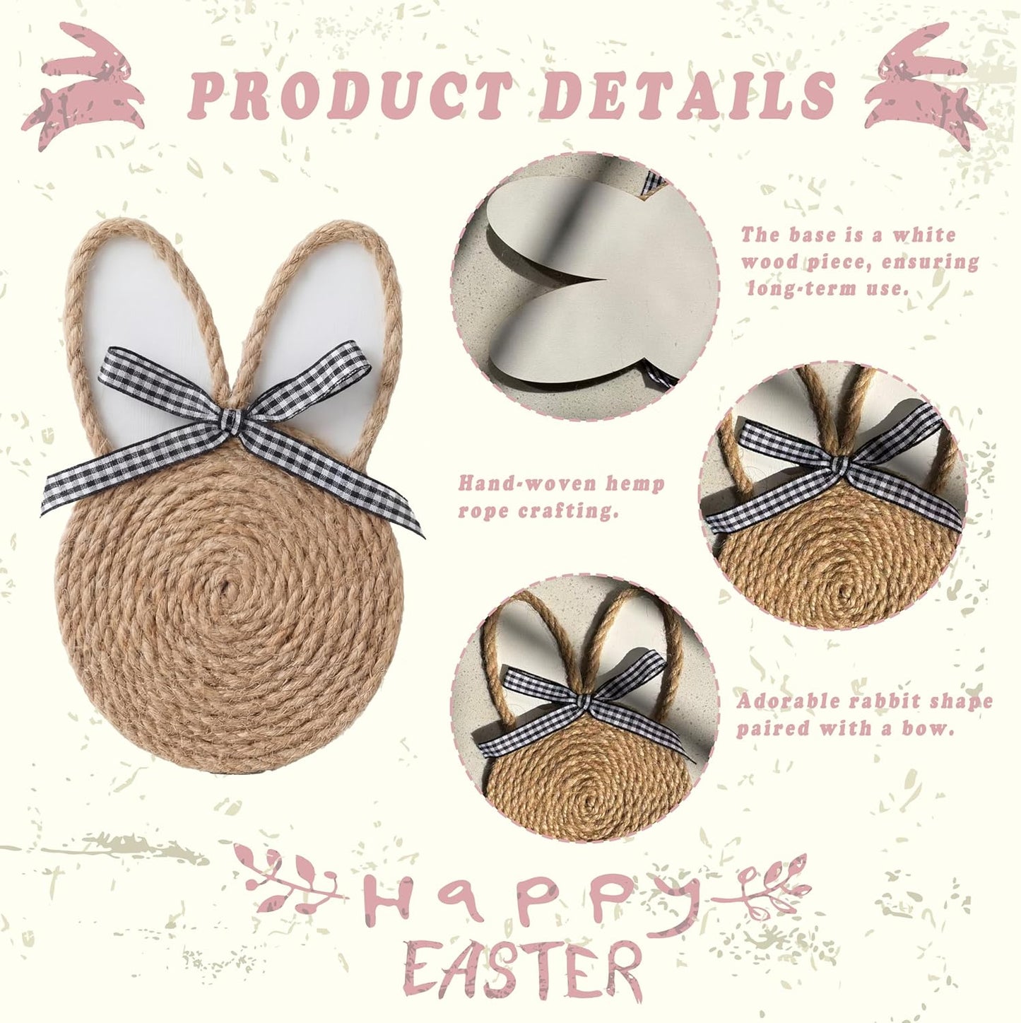 Posavasos de Pascua hechos a mano bohemios absorbentes