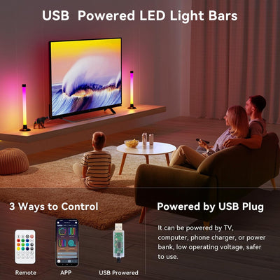 Barra Luz LED RGB Inteligente con App y Control Remoto