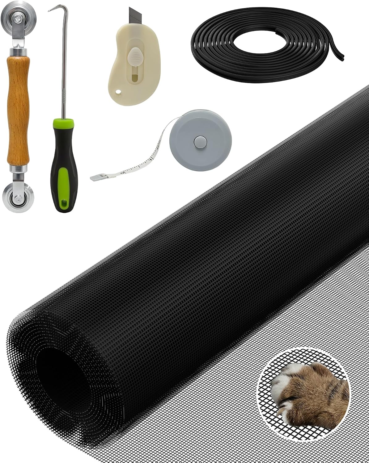 Kit reparación puerta ventana malla 48x118pulg