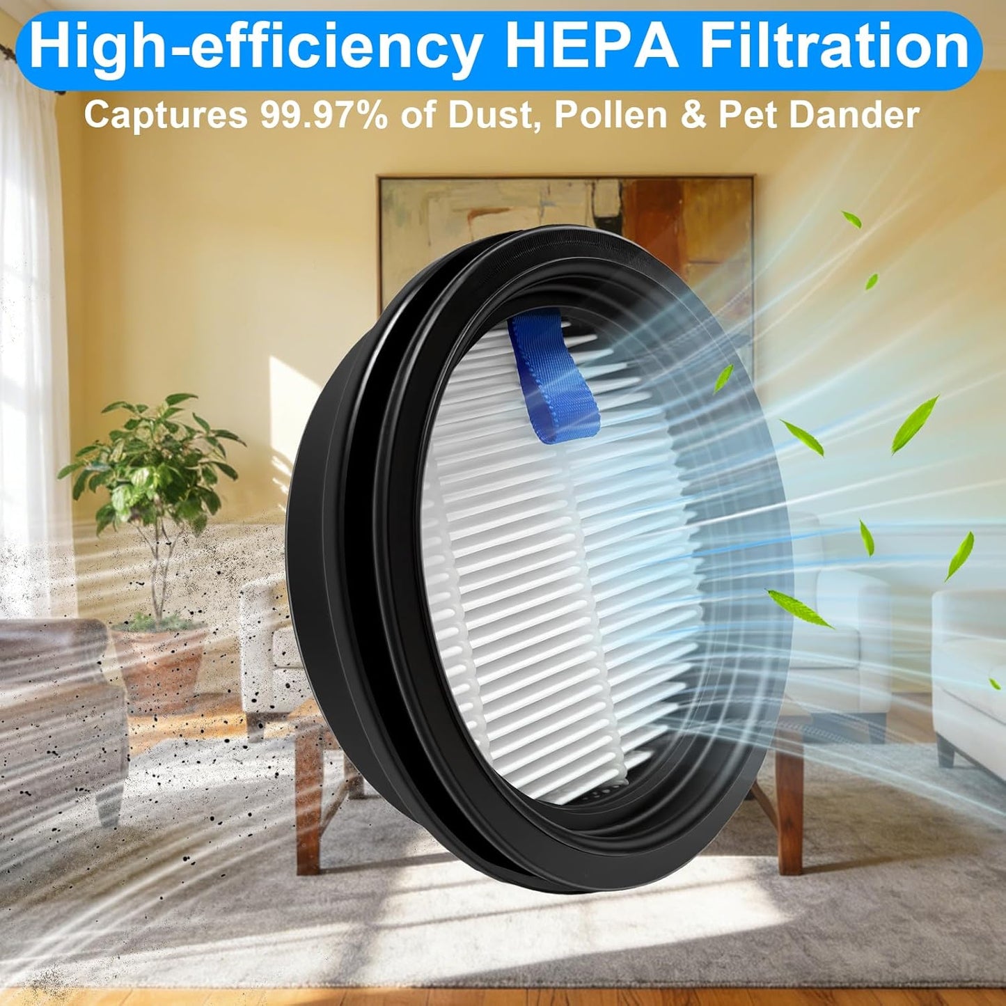 4 Filtros HEPA Repuesto Aspiradora Tikom V500