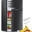 Refrigerador mini 2.5 pies cúbicos con congelador doble puerta