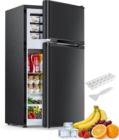 Refrigerador mini 2.5 pies cúbicos con congelador doble puerta