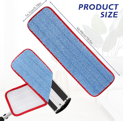 Almohadillas trapeador 18.5pulg pack 8 reutilizables