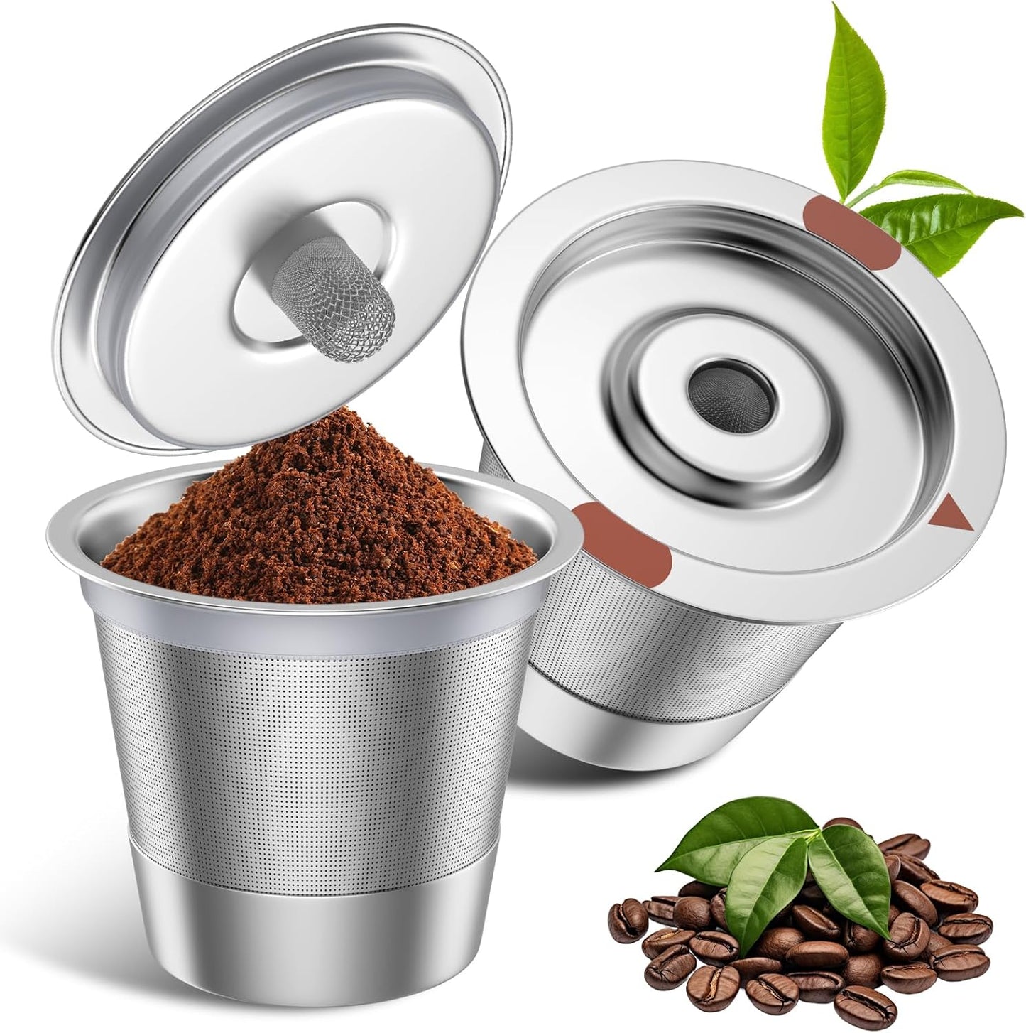 Filtros de café reutilizables de acero inoxidable universal para Keurig 2.0 y 1.0