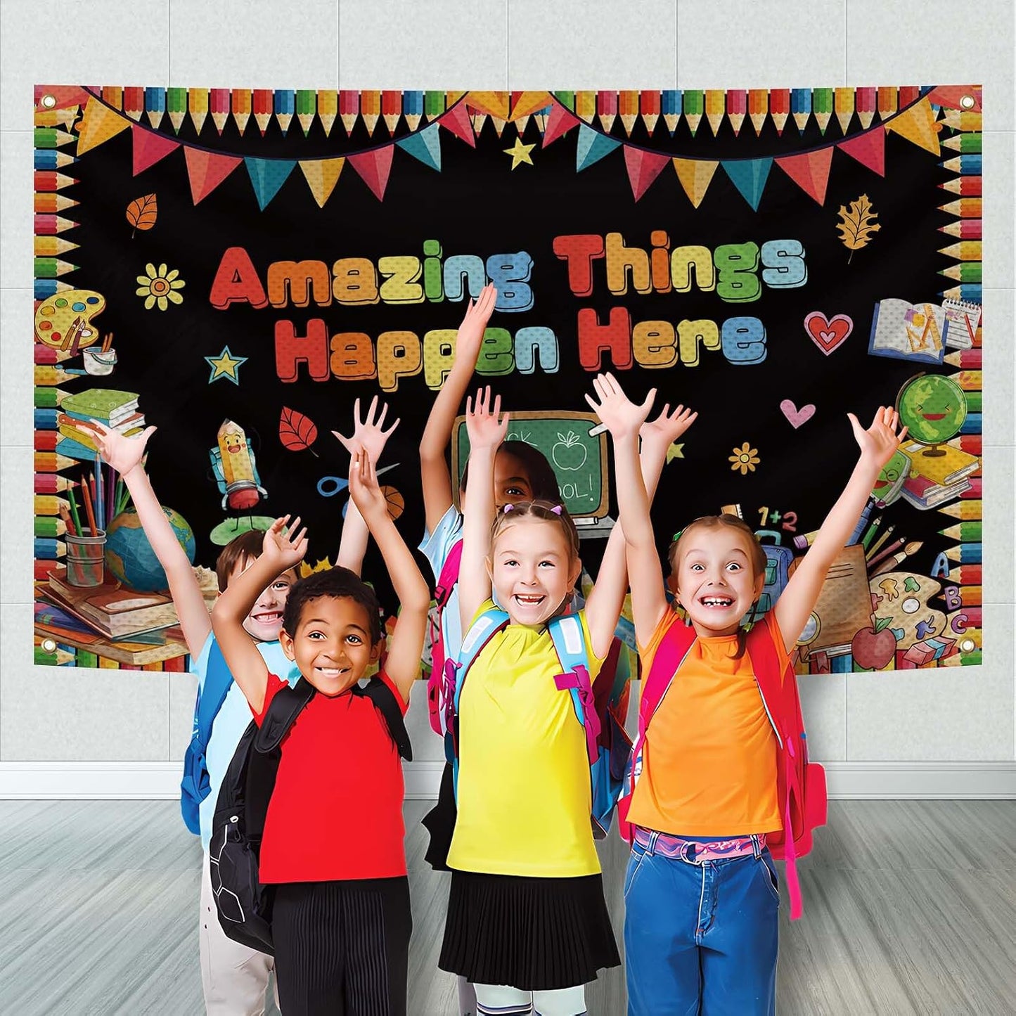 Pancarta bienvenida aula 43x71pulg