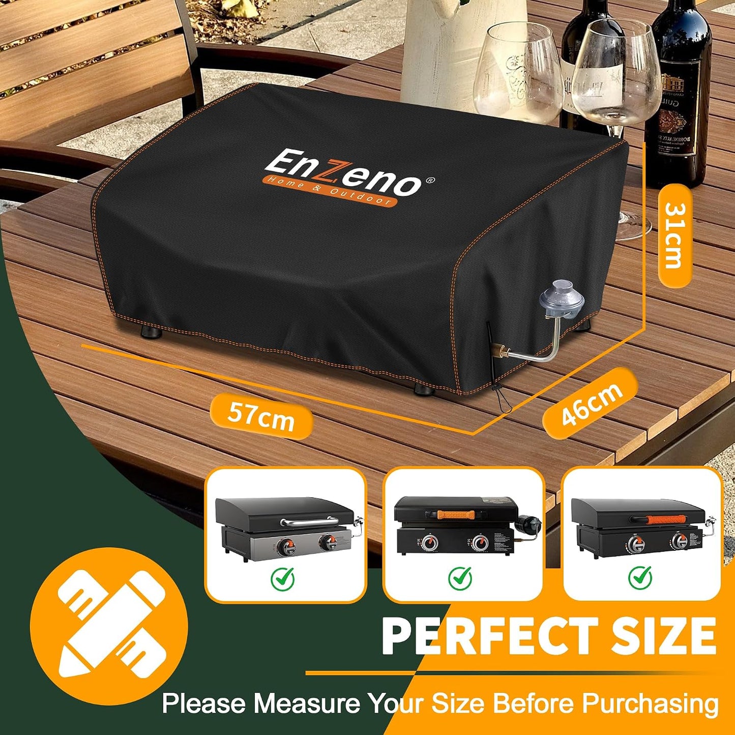 Cubierta parrilla Blackstone 22pulg con capucha impermeable