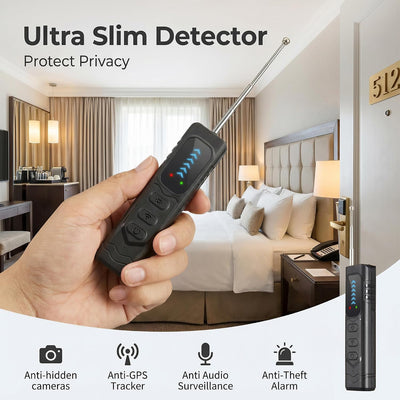 Detector cámaras ocultas GPS antiespía viaje hotel hogar