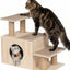 Escaleras 3en1 para gatos de 7.87pulg madera cama alta