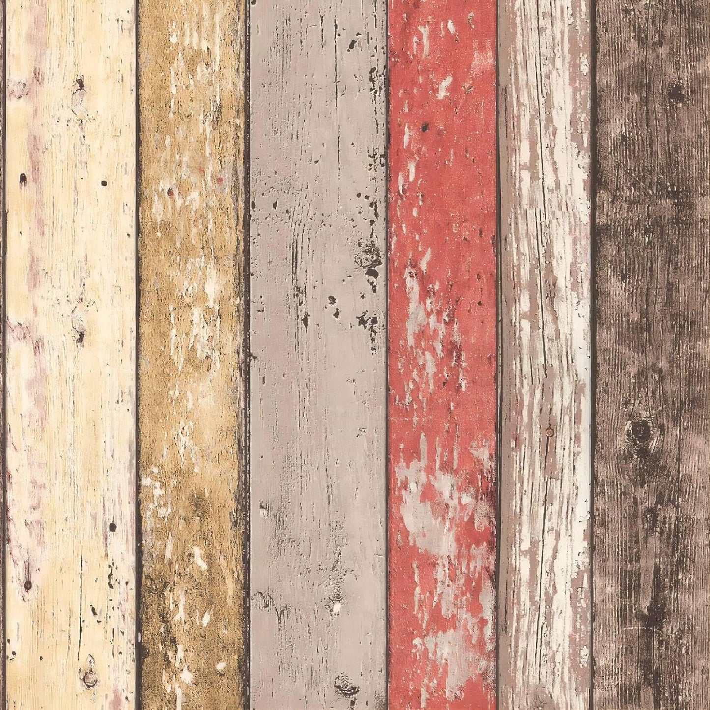 Papel tapiz rústico madera roja autoadhesivo
