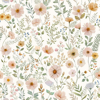 Papel tapiz vintage rosa floral autoadhesivo 17.7x118pulg