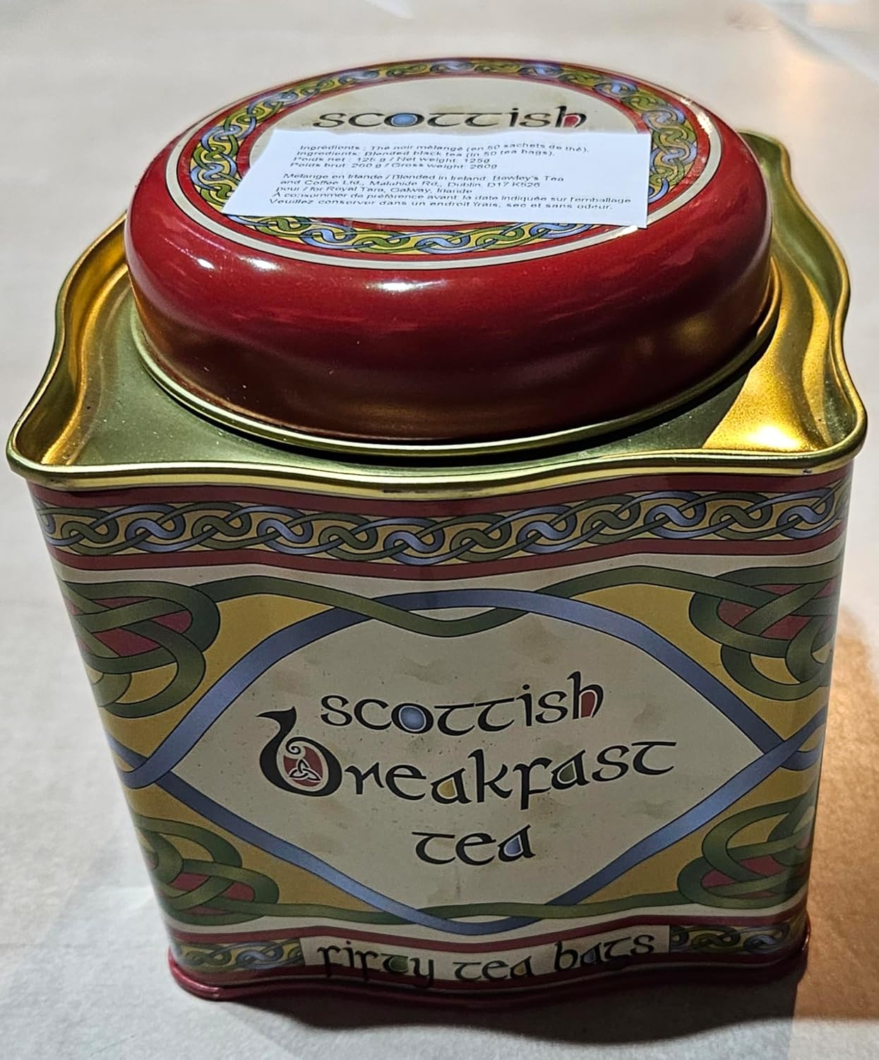 Caja de 2 Té Desayuno Escocés Royal Tara Asam Ceylón