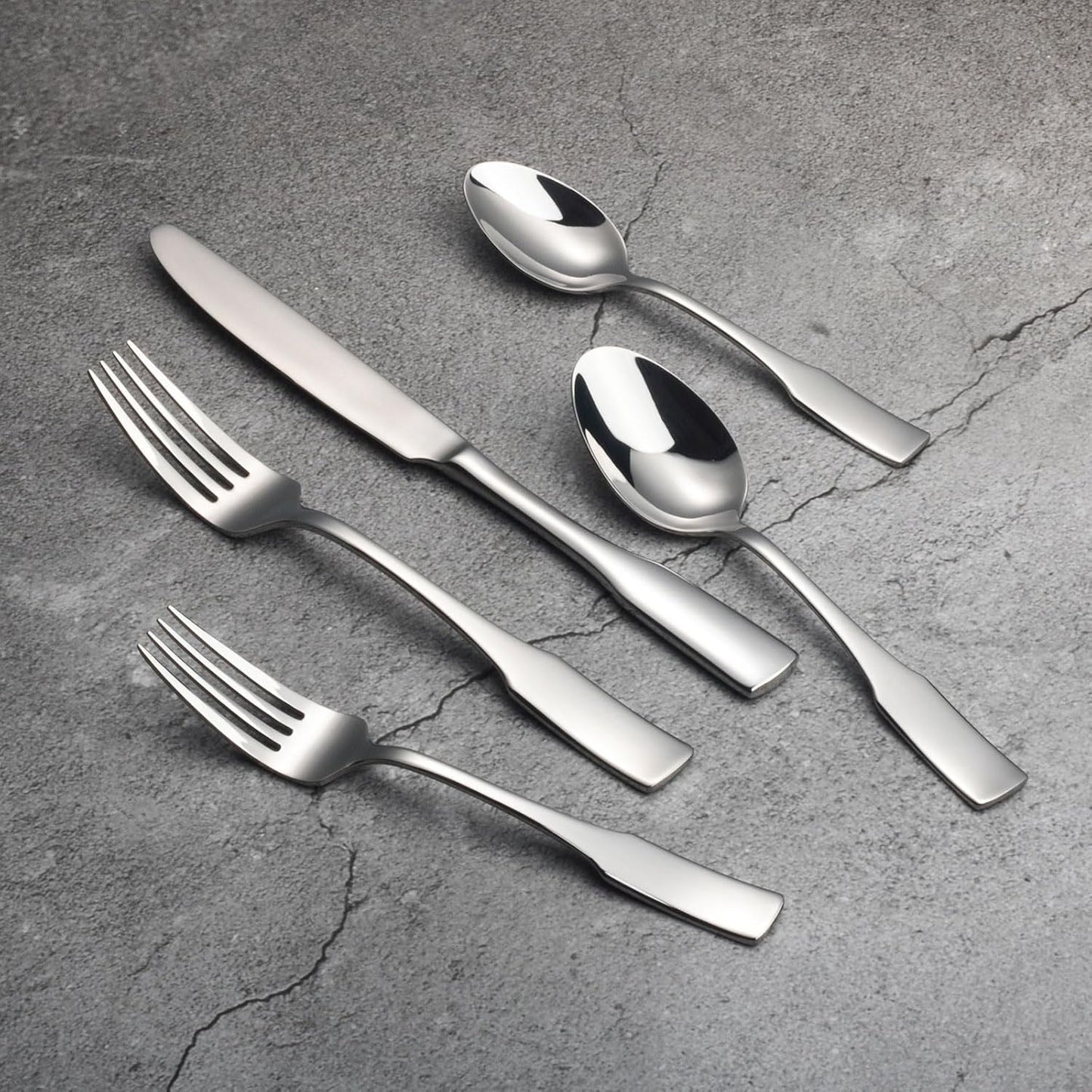 Set 80 Pzas Cubiertos Acero Inox Pulido Servicio 16