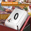 Tapa acero inox 13x9pulg con ventilación ajustable para parrilla