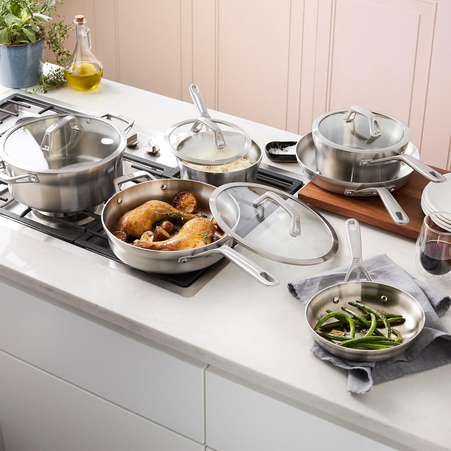 Set 10 Pzas Utensilios Acero Inox Cocina