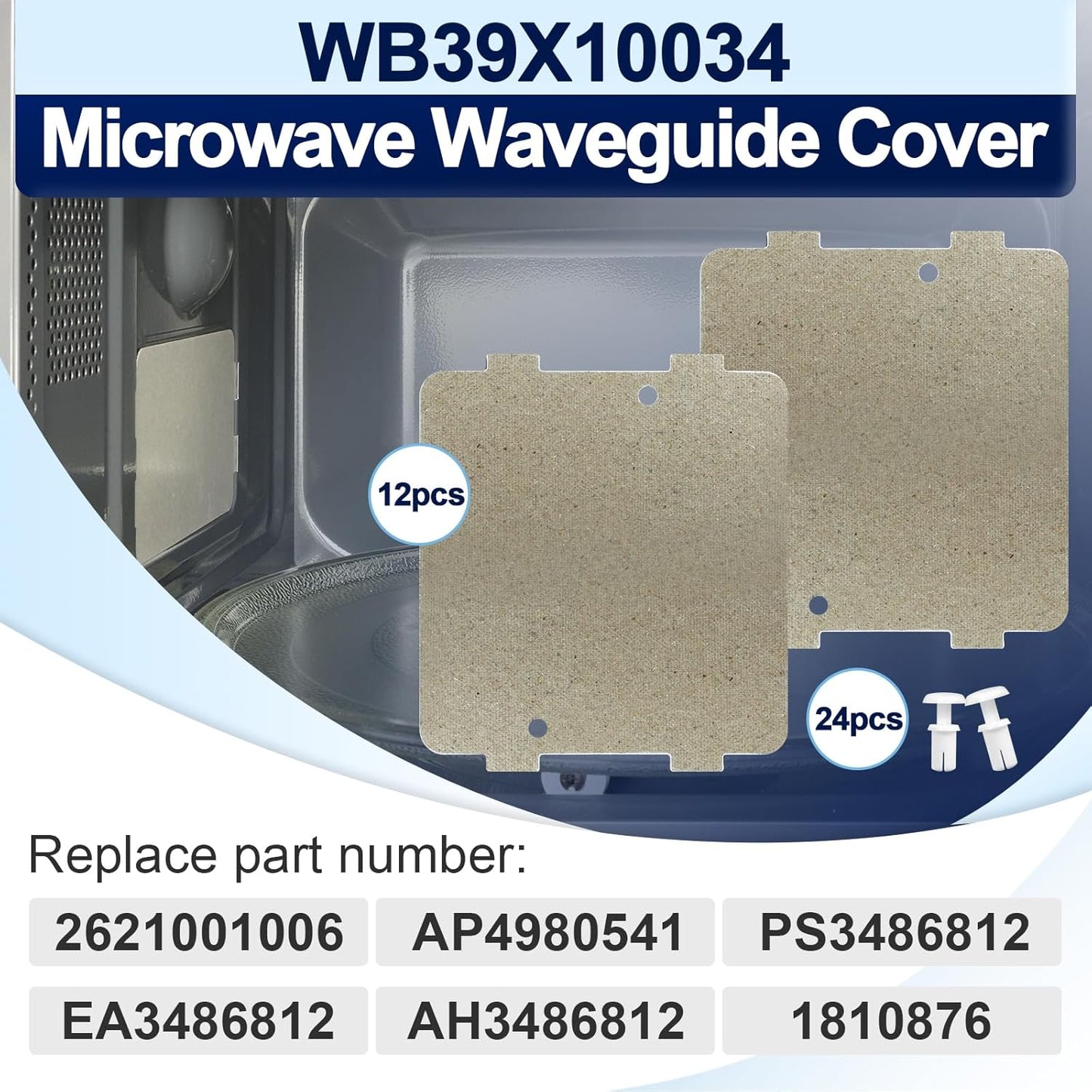 Funda para guía de ondas microondas WB39x10034 compatible con GE