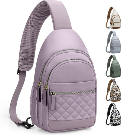 Bolso bandolera impermeable para mujer y hombre Púrpura L