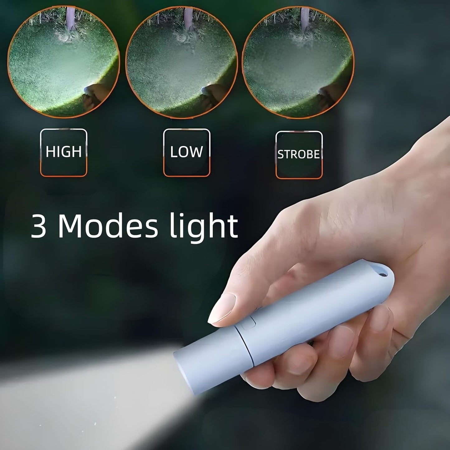 10 Linternas LED USB-C Recargables Zoom