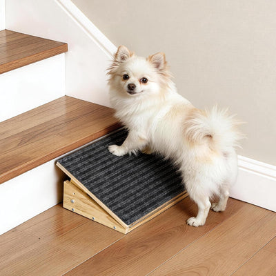 Rampa ajustable para perros antideslizante 3 alturas madera maciza