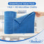 80 Pzas Rollo Microfibra Absorbente 11.5x11.5pulg Cuadros Azules